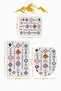 Bamboo Fabric Non-Slip Based Washable 3-Piece Toilet Set Digital Printing Bathroom Mat Set Bklz0006 - 2