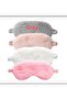 Shunhe 2Pcs Plush Eye Mask, Blackout Sleep Mask, Breathable, with Adjustable Strap Pink