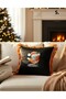 Ci̇vci̇v Embroidered Velvet Black Throw Pillow Cover (1 Piece Filled 43 X 43 cm) - 2