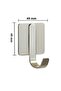 Self Adhesive Hanging Rack Chrome 03 5 Pieces in a Pack - 5