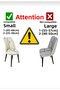Chair Cover-Oval Lycra Full Coverage Washable Elastic Kitchen Chair Cover Chair Cover - 4