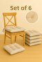 Chair Cushion Set of 6 – Comfortable, Stylish, Plush Cushion