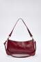 Burgundy Wrinkled Skin Women's Mini Shoulder Bag Takaw26Oc00080 - 7