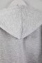 Kar Melanj Kapüşonlu Oversize Crop Boy Büyük Beden Sweatshirt TBBAW26AO00030 - 4