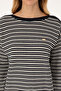 Women's Navy Blue Striped Crew Neck Sweater 50308921-Vr033 - 6