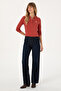 Women's Tile Basic Polo Neck Sweatshirt 50317627-Vr026 - 4