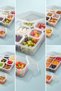 6+1 Compartment Breakfast Storage Container Set – Picnic and Food Organizing Container with Lid