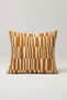 Rhythmical Lines – Mustard Yellow Abstract Patterned Throw Pillow Cover 45X45 cm