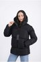 Women's Black Puffer Jacket Regular Oversized