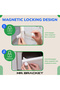 Magnetic 4 Locks + 1 Key Hidden Magnetic Cabinet Drawer Child Lock - Baby Safety Lock - 3