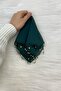Emerald Green Chiffon Bride Groom Handkerchief, Wedding Halay Bridesmaid Bride Henna Engagement Circumcision Gift, 5 Pieces - 2