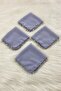 Gray Chiffon Bride Groom Handkerchief, Wedding Halay Bridesmaid Bride Party Henna Engagement Circumcision Gift, 5 Pieces - 3