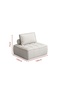 100*100*75cm Modern Elastic Furniture Sofa with Comfort Cushions - Durable Minimalist Design - 2