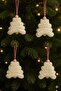 Handmade Knitted Christmas Tree Ornament – Set of 4