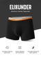 4-Pack Black Men's Boxers Anti-Sweat Breathable Cotton Boxers - 3