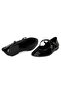 Women's Black Mary Jane Leather Casual Shoes - 6