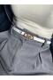 Lose Patterned Women's Gold Buckle Belt Jacket Belt Dress Belt Trouser Belt - 2