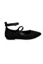 Women's Black Mary Jane Leather Ballerinas - 2