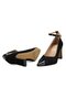 Women's Black Suede Heeled Evening Dress Shoes - 5