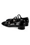 Elni Black Women's Casual Leather Shoes - 6