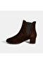 Women's Brown Desacomfort Elastic Suede Chelsea Boots - 3