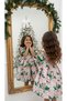 Girls Christmas Dress with Bow Collar - 6