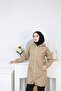 Hooded Zippered Raincoat Trench Coat - 2