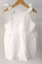 Baby Girl / Child 100% Cotton Back Button Detailed Muslin Dress - 2