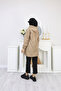 Hooded Zippered Raincoat Trench Coat - 3