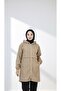 Hooded Zippered Raincoat Trench Coat