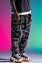 Unisex Ethnic Patterned Loose Hippie Bohemian Baggy Pants with Elastic Waist and Cuffs and Pockets Ethnic Design - 6