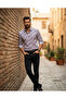 Long Sleeve Cotton Letter Print Regular Fit Men's Shirt