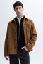 Men's Tan Wool Blend Casual Jacket