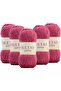 (5 Pieces) No:11 Fuchsia Sultan Cotton Amigurumi Yarn