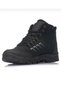 Men's Black Lace-Up Zippered Fur Lined Water Cold Resistant Outdoor Trekking Casual Boots - 2
