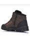 Men's Brown Lace-Up Zippered Fur Lined Water Cold Resistant Outdoor Trekking Casual Boots - 5