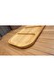 3-Compartment Original Bamboo Divided Presentation Plate for Breakfast, Snacks, Presentation Bamboo 26cm X 15cm - 3