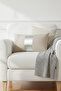 Silver Detail Throw Pillow Cover Stain Resistant Erasable - 3