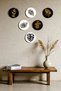 6 Pieces Black Gold Color Mdf Wood Wall Painting, Living Room, Bedroom, Office Decorative Ornament - 7