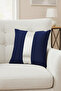 Silver Detail Throw Pillow Cover Stain Resistant Erasable