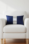 Silver Detail Throw Pillow Cover Stain Resistant Erasable - 3