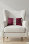 Silver Detail Throw Pillow Cover Stain Resistant Erasable - 3