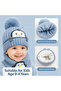 2 Piece Cartoon Penguin Knitted Winter Hat and Scarf for Babies and Toddlers 0-4 Years - 2
