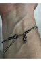 Steel Unisex Auger Letter C Bracelet