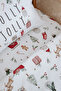 Holly Jolly New Year's Sheet Set Montessori Bedding Set (100X200 - 50X70 - 90X190+20) - 4