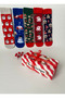 New Year's 5-Piece Patterned Socks Set |   Unisex Gift Boxed Winter Themed Socks