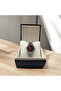 Stylish Design Women's Wristwatch - Silver Color Band, Burgundy Dial, Boxed - 3