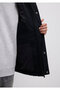 M Logo Patchli Black Coat Loose Fit / Relaxed Fit 0110628-80022 - 8