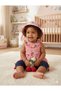 Girl baby striped dress and pants set (with hat) (9-12-18 months)