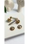 Luxury Villa Collection Round Rosette Aluminum Door Handle (Door Knob) (Room Type)Gold - Satin - 5